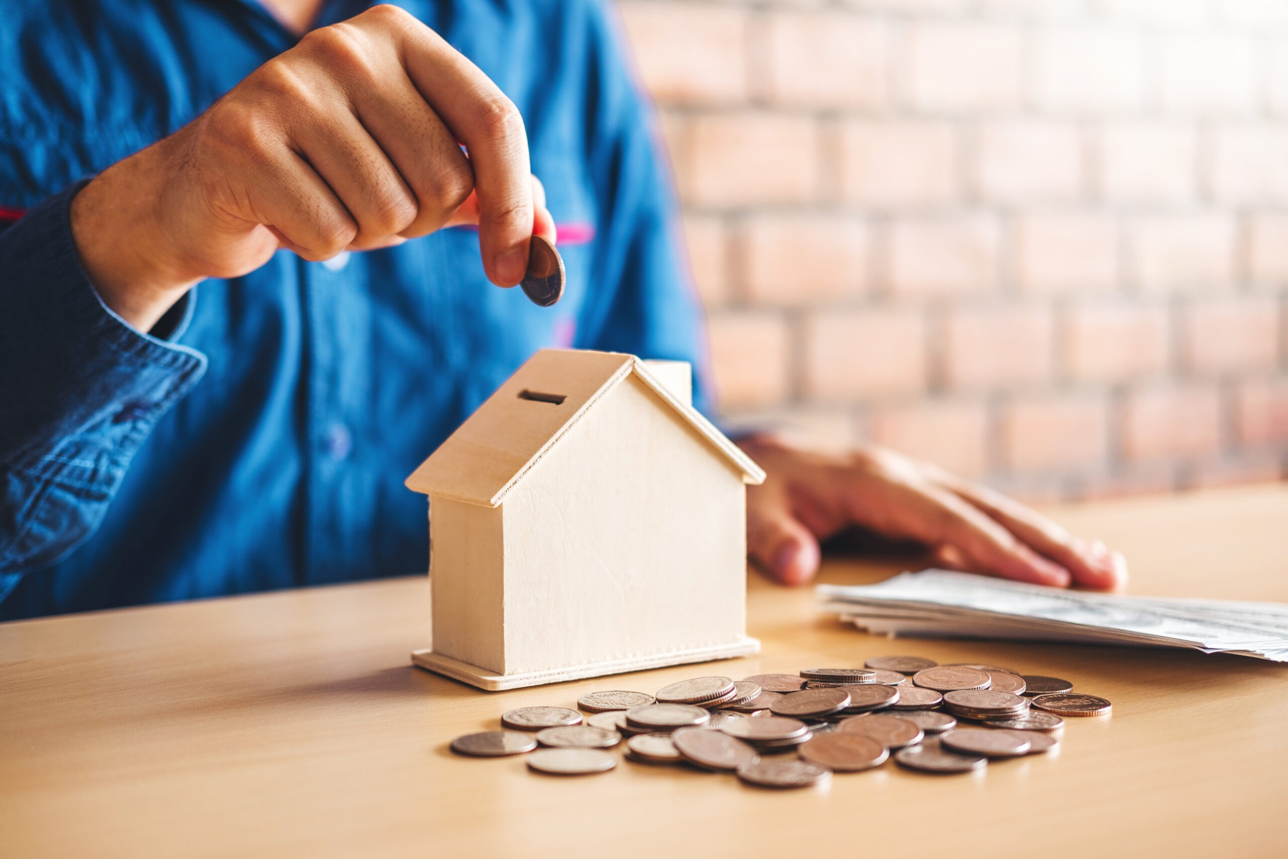 Money stack step growing saving money for Home